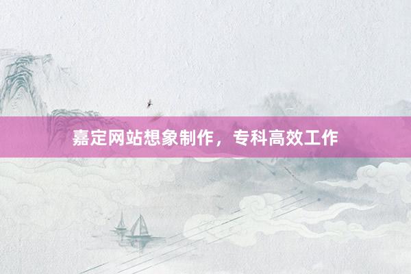 嘉定网站想象制作，专科高效工作